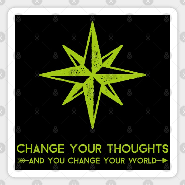 Change Your Thoughts And You Change Your World Magnet by Inspire & Motivate